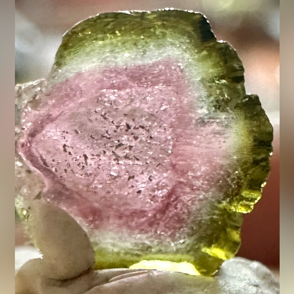 Watermelon Tourmaline Crystal Specimen